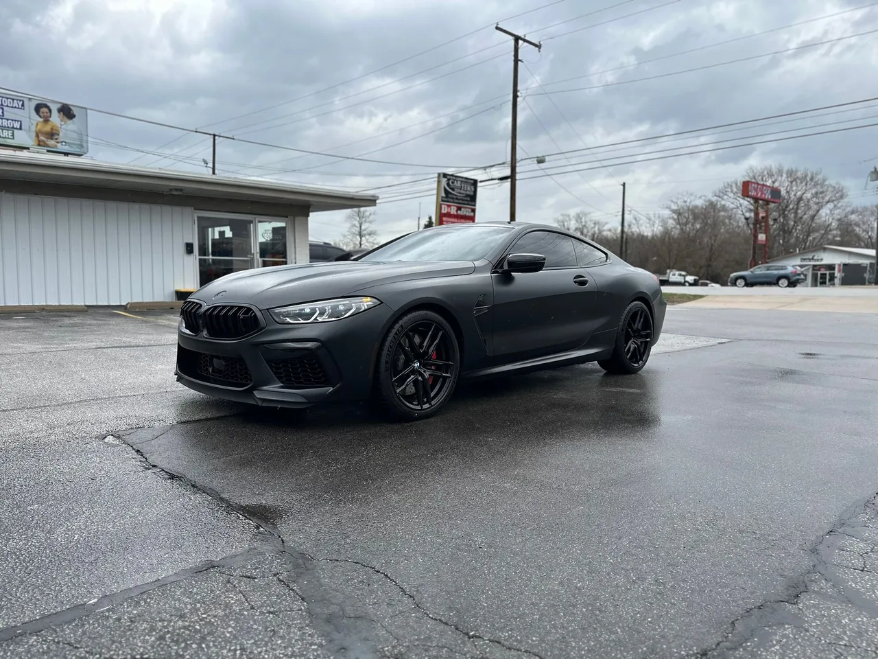 BMW M8 in XPEL Stealth matte paint protection film