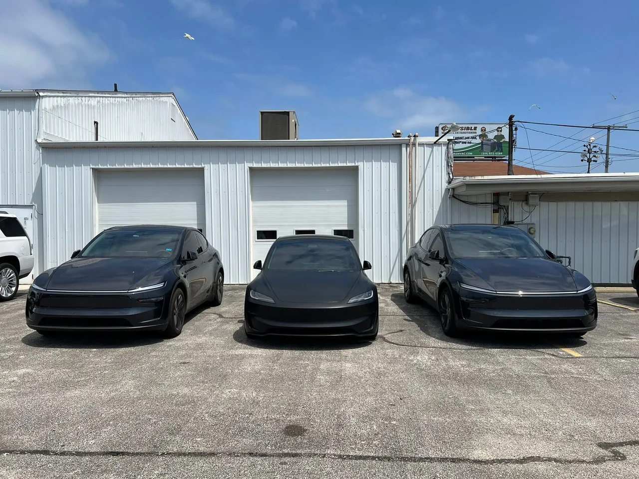 Teslas at Car Teks for paint protection film and tint