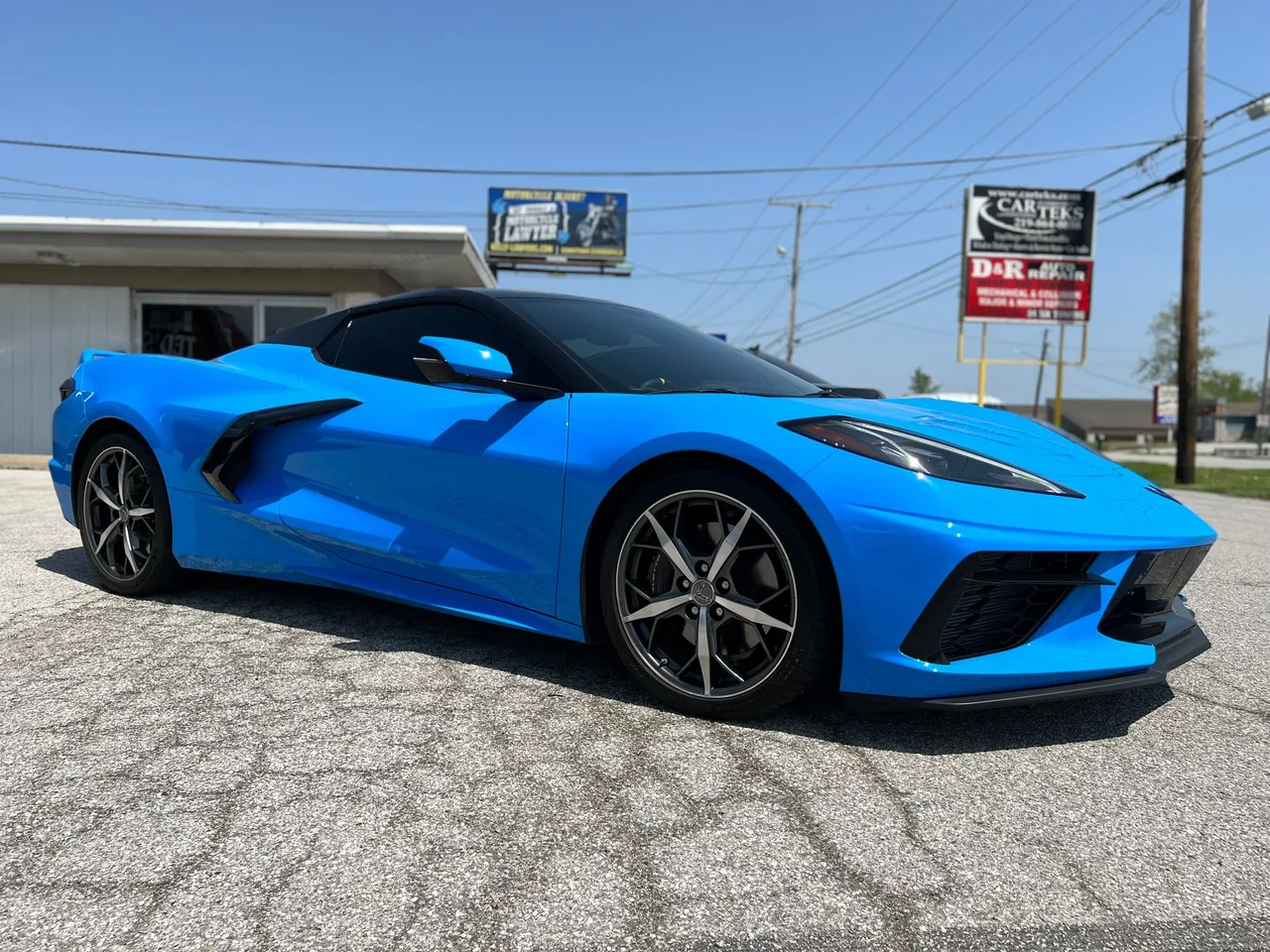 Corvette with ceramic window tint